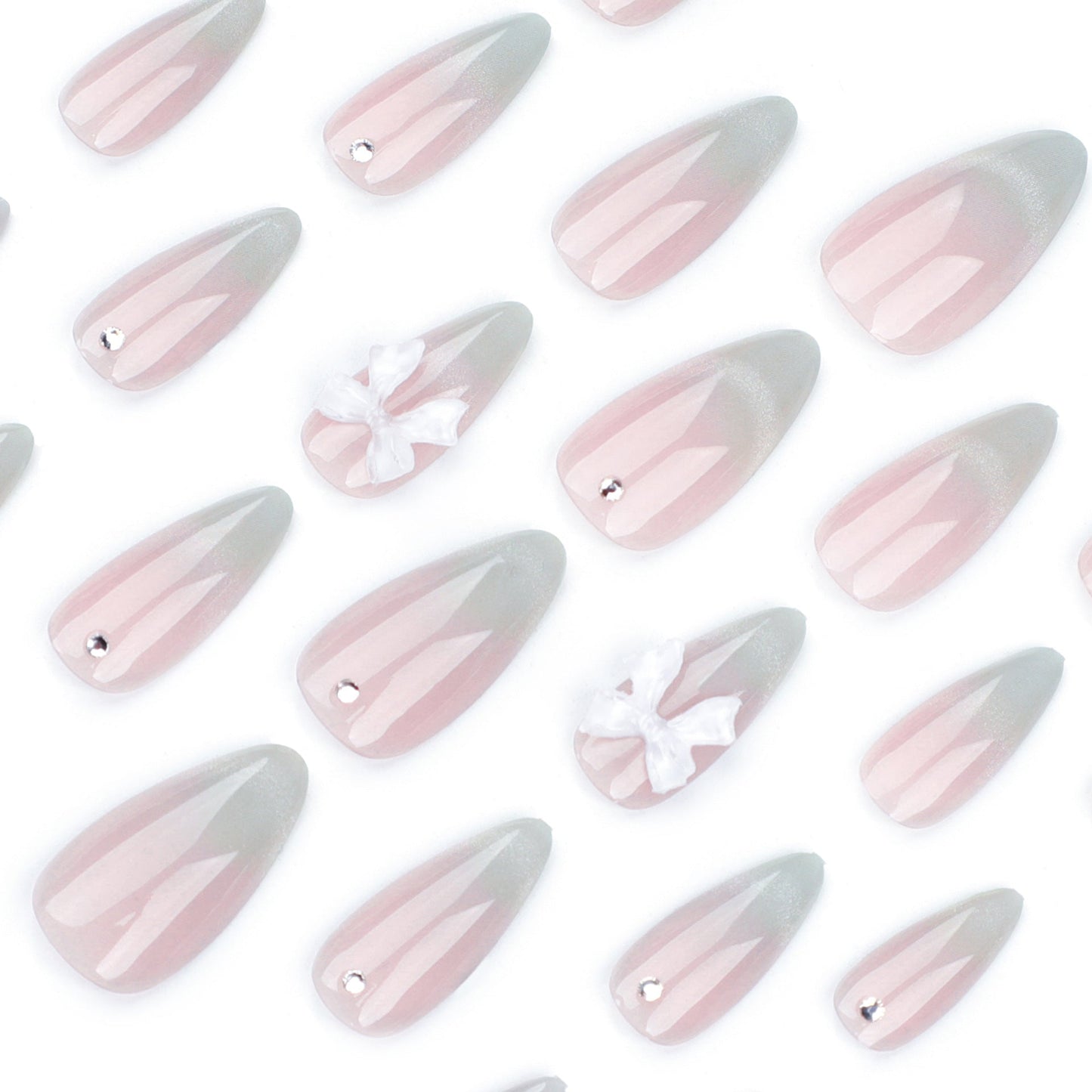 Bow Cat Eye Veloura Nails