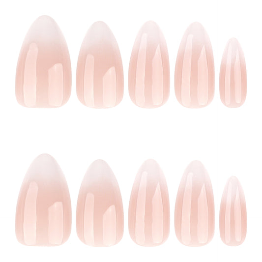 White Gradient Minimalist JP4083 Veloura Nails