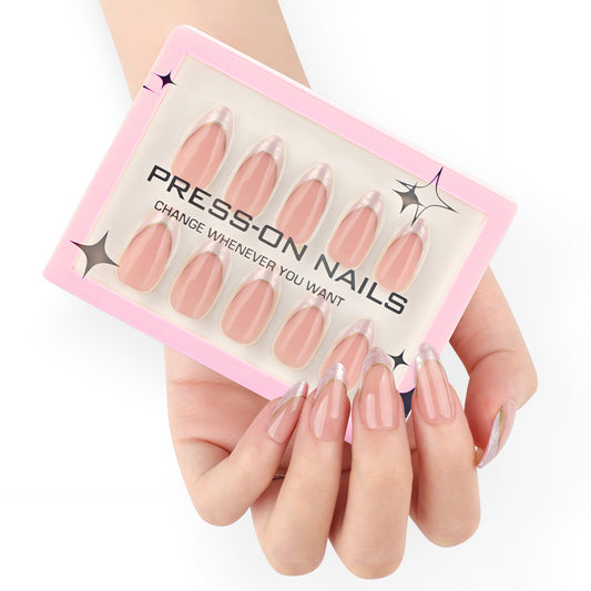 French White Ombr Press On Nails