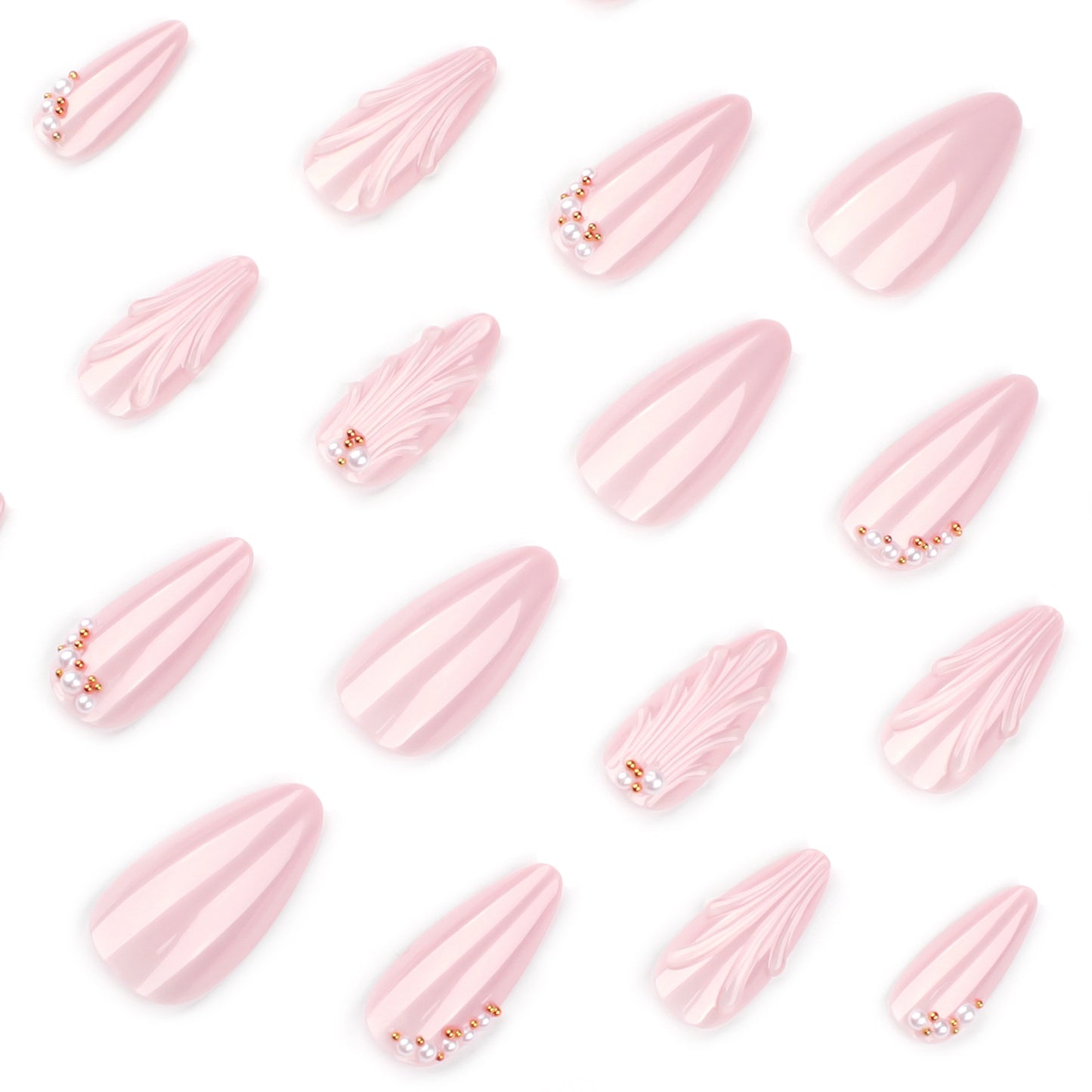 Ocean Shell Teardrop Pearl Nail Art