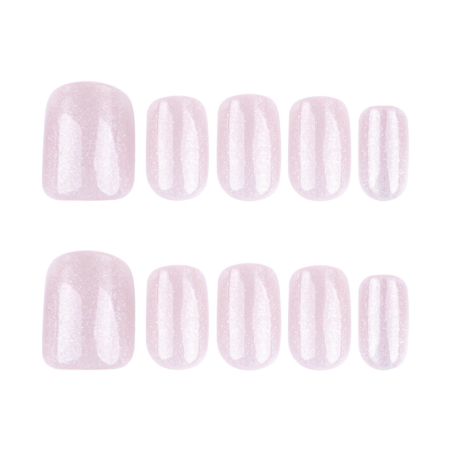 Handmade Nude Blush Cat Eye Press-on Nails
