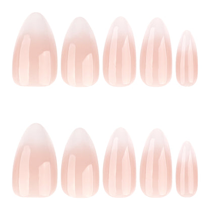 White Gradient Minimalist  JP4083 Veloura Nails