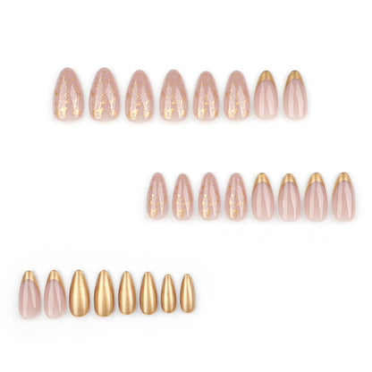 Ultra-Sparkle Diamond Glitter Pearlescent Press-on Nails