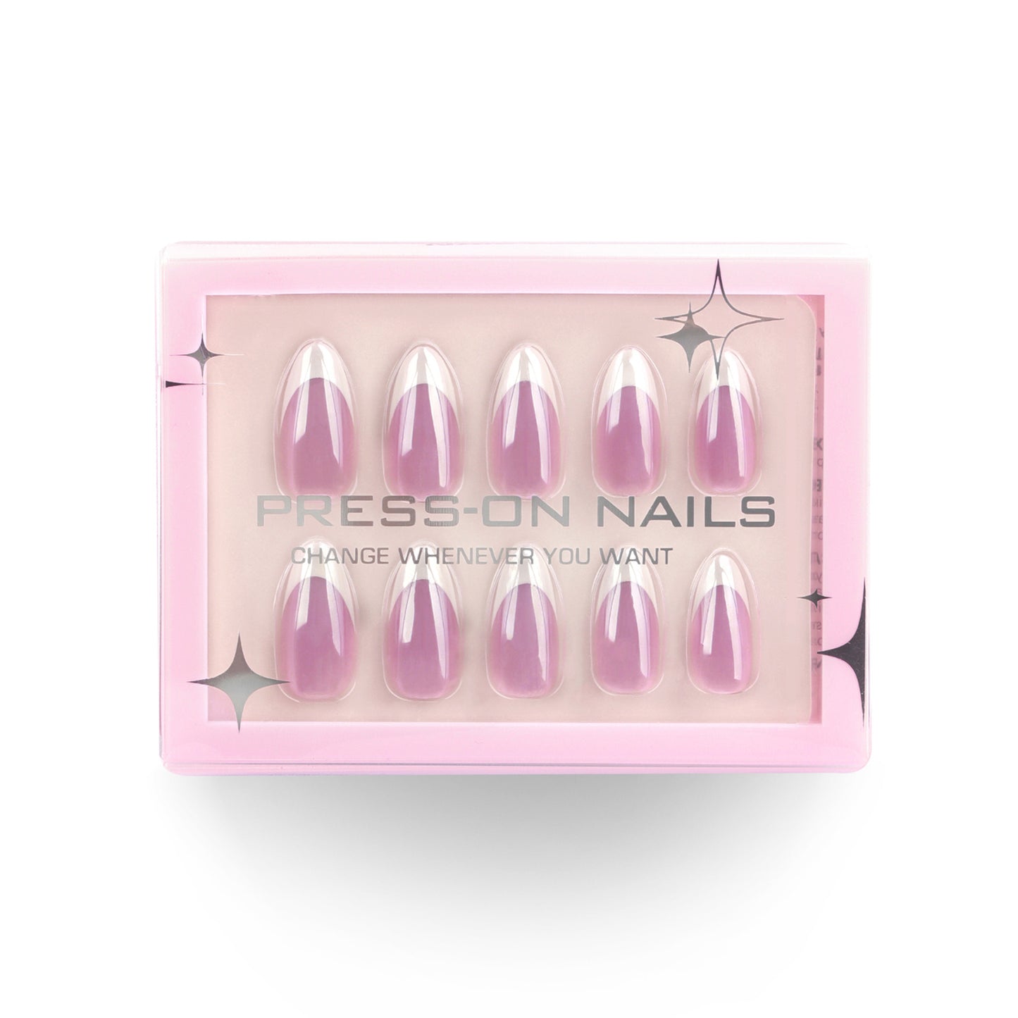 French Chrome Press-On Nails
