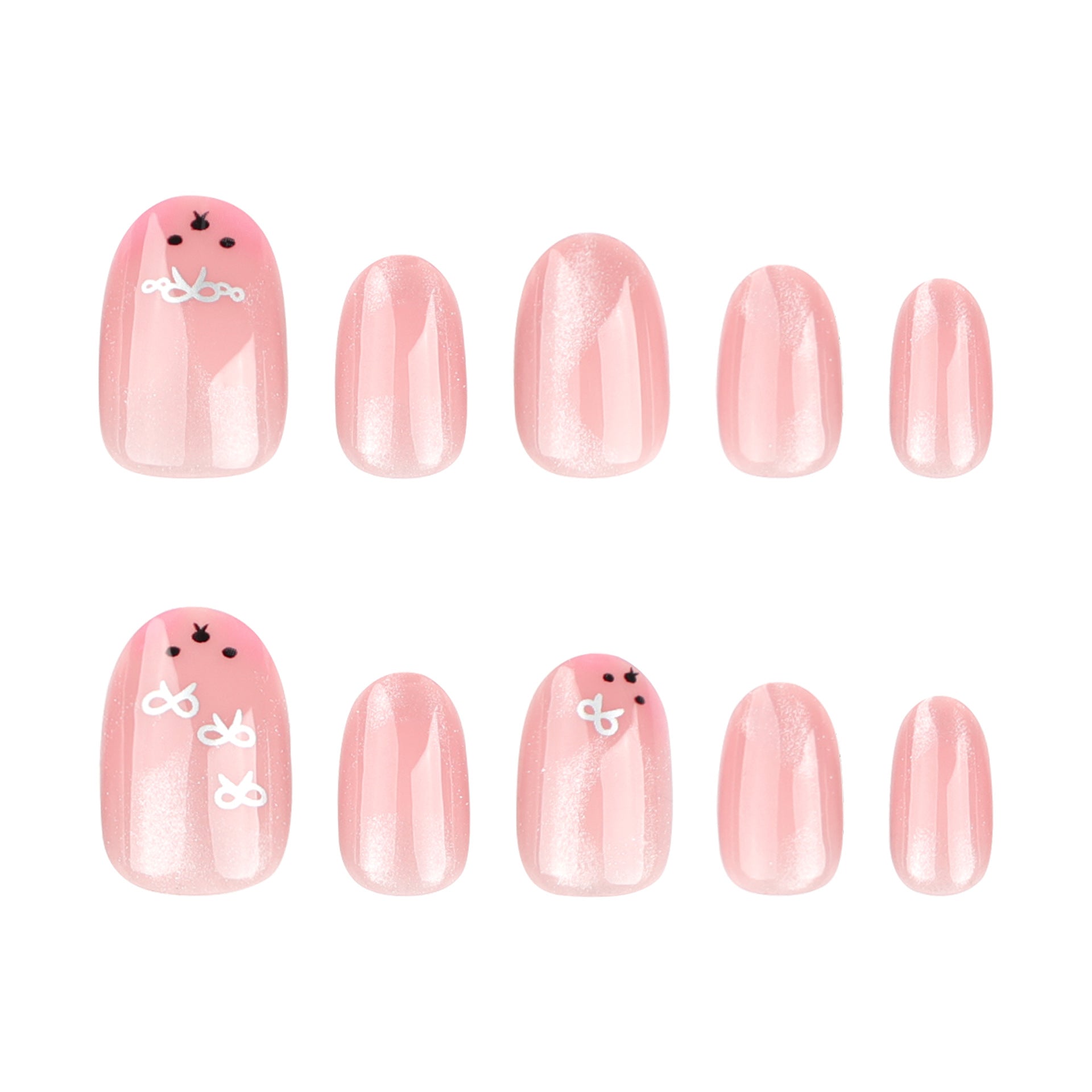 Pink Sweet Cat Eye JP3307 Veloura Nails