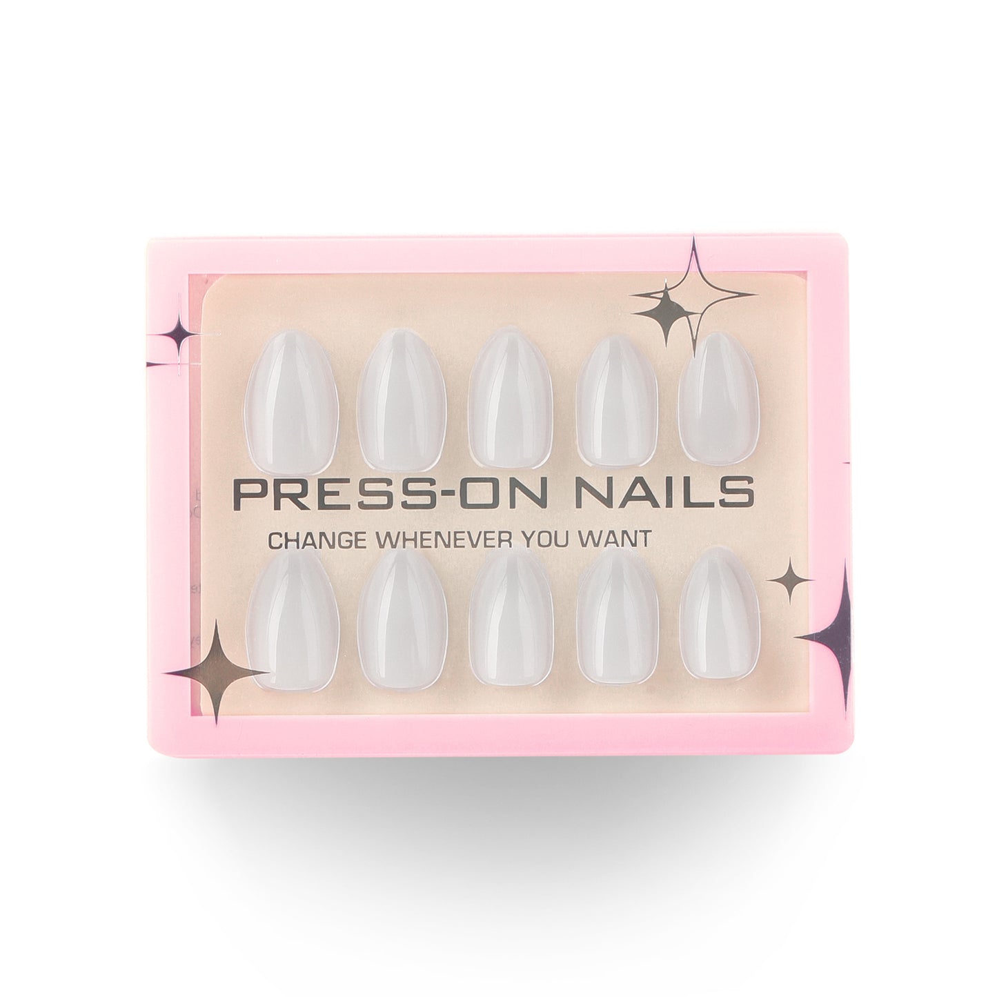 Minimalist Light Gray Press-On Nails