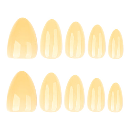 Solid Yellow Press-On Nails