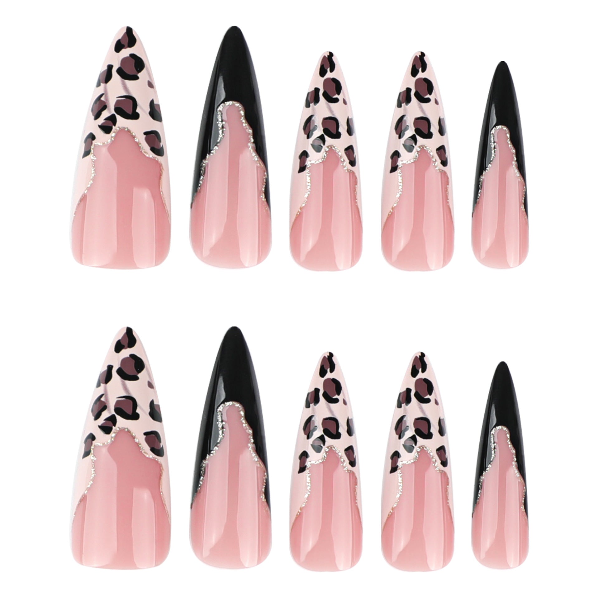 French Leopard Print JP3591 Veloura Nails