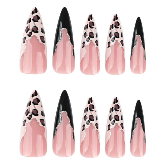 French Leopard Print JP3591 Veloura Nails