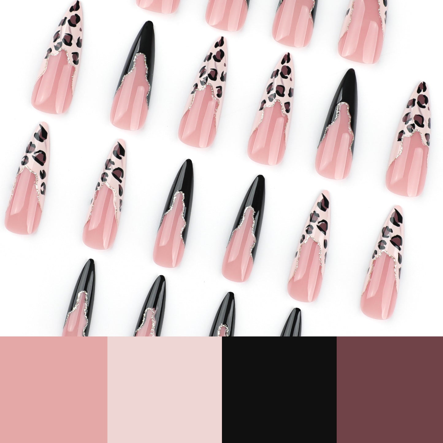 French Leopard Print JP3591 Veloura Nails