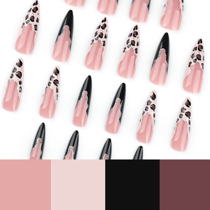 French Leopard Print JP3591 Veloura Nails