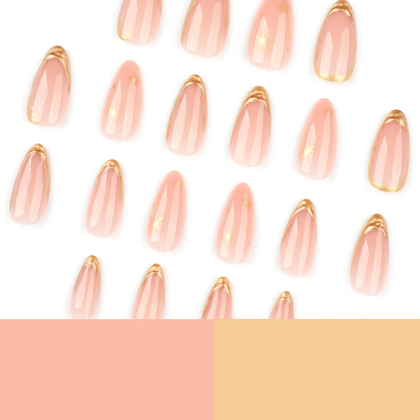 3D Gold Foil Veloura Nails