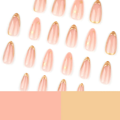 3D Gold Foil Veloura Nails