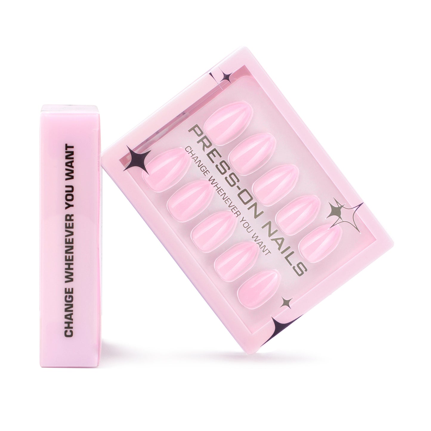 Solid Pink Press-On Nails