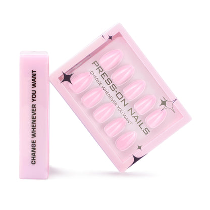 Solid Pink Press-On Nails