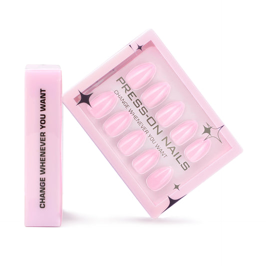 Solid Pink Press-On Nails