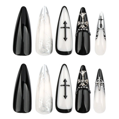 Dark Cross Veloura Nails