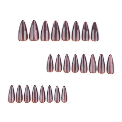 Glitter Brown Cat Eye JP4190 Veloura Nails