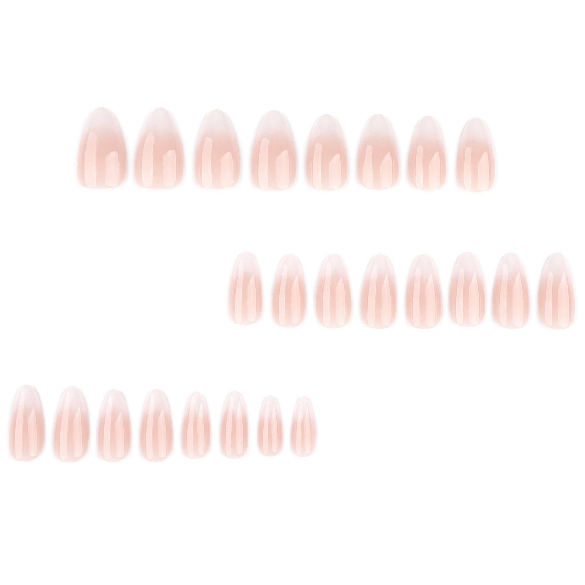 White Gradient Minimalist  JP4083 Veloura Nails