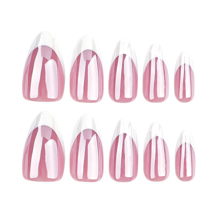 French Chrome Press-On Nails