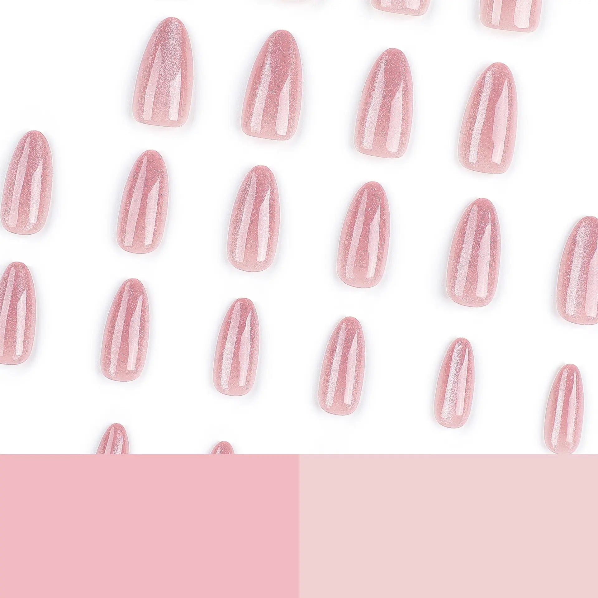 Bright Pink Cat Eye Veloura Nails
