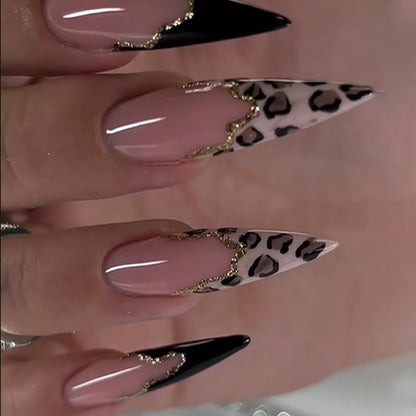 French Leopard Print JP3591 Veloura Nails