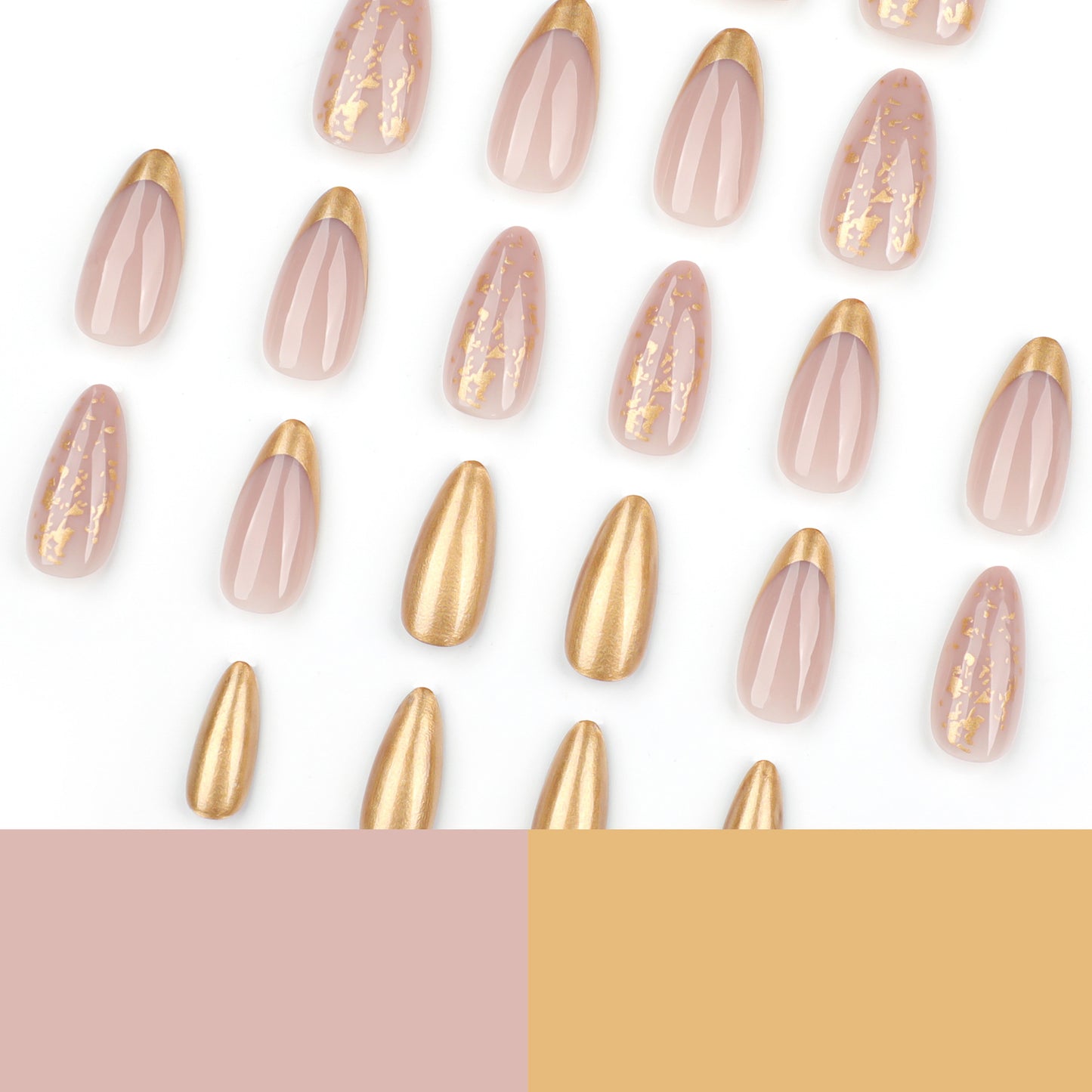 Ultra-Sparkle Diamond Glitter Pearlescent Press-on Nails