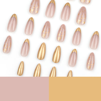 Ultra-Sparkle Diamond Glitter Pearlescent Press-on Nails