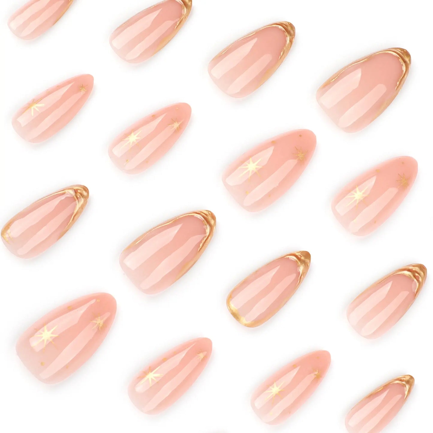 3D Gold Foil Veloura Nails