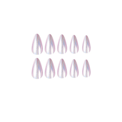 Purple Aurora Glitter Press-on Nails
