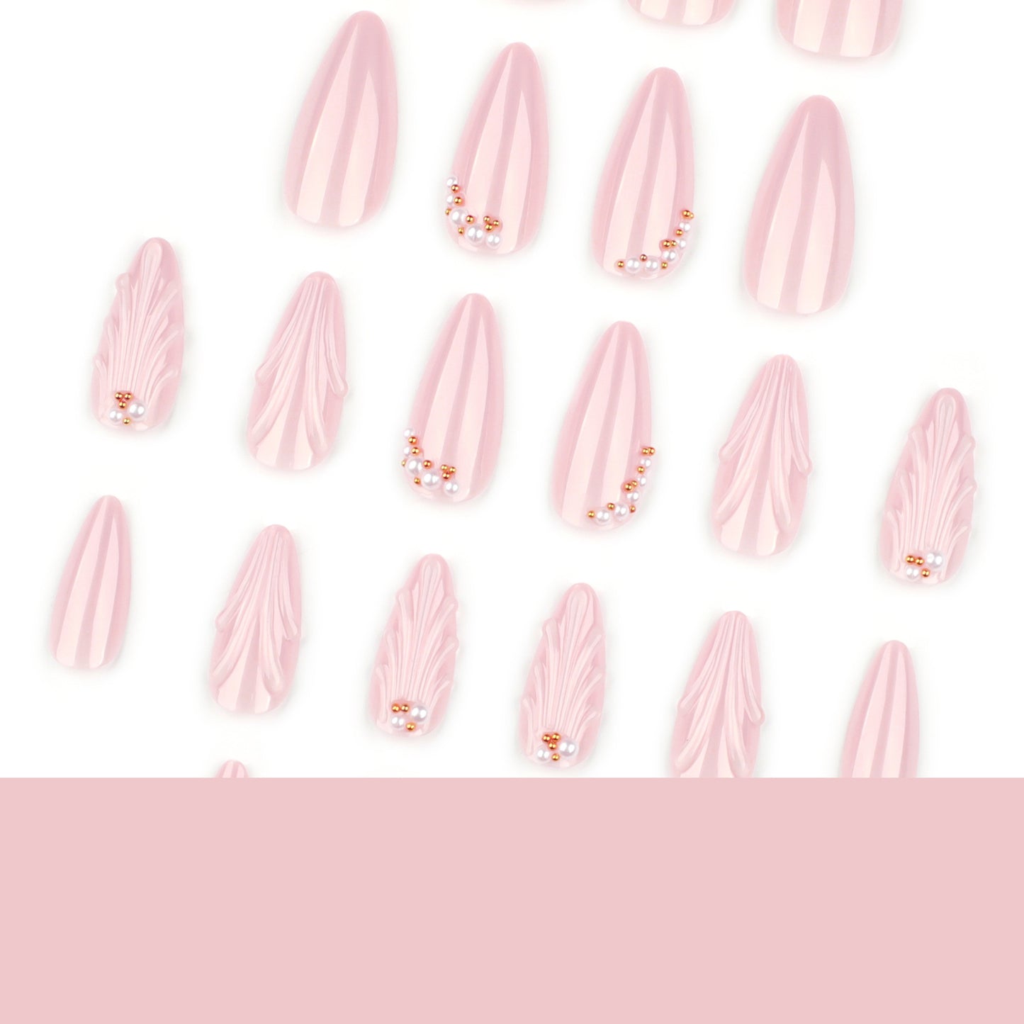 Ocean Shell Teardrop Pearl Nail Art