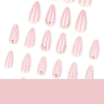 Ocean Shell Teardrop Pearl Nail Art
