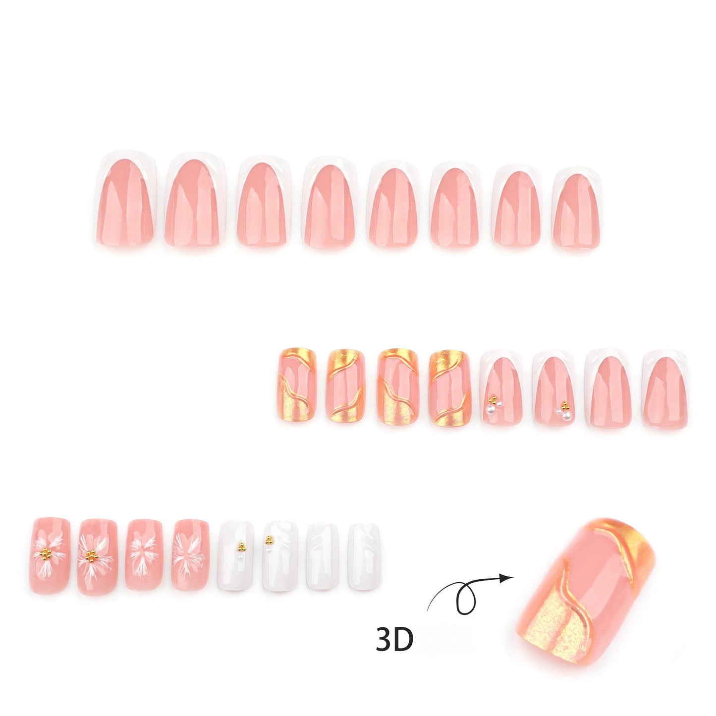 3D Sunflower Veloura Nails