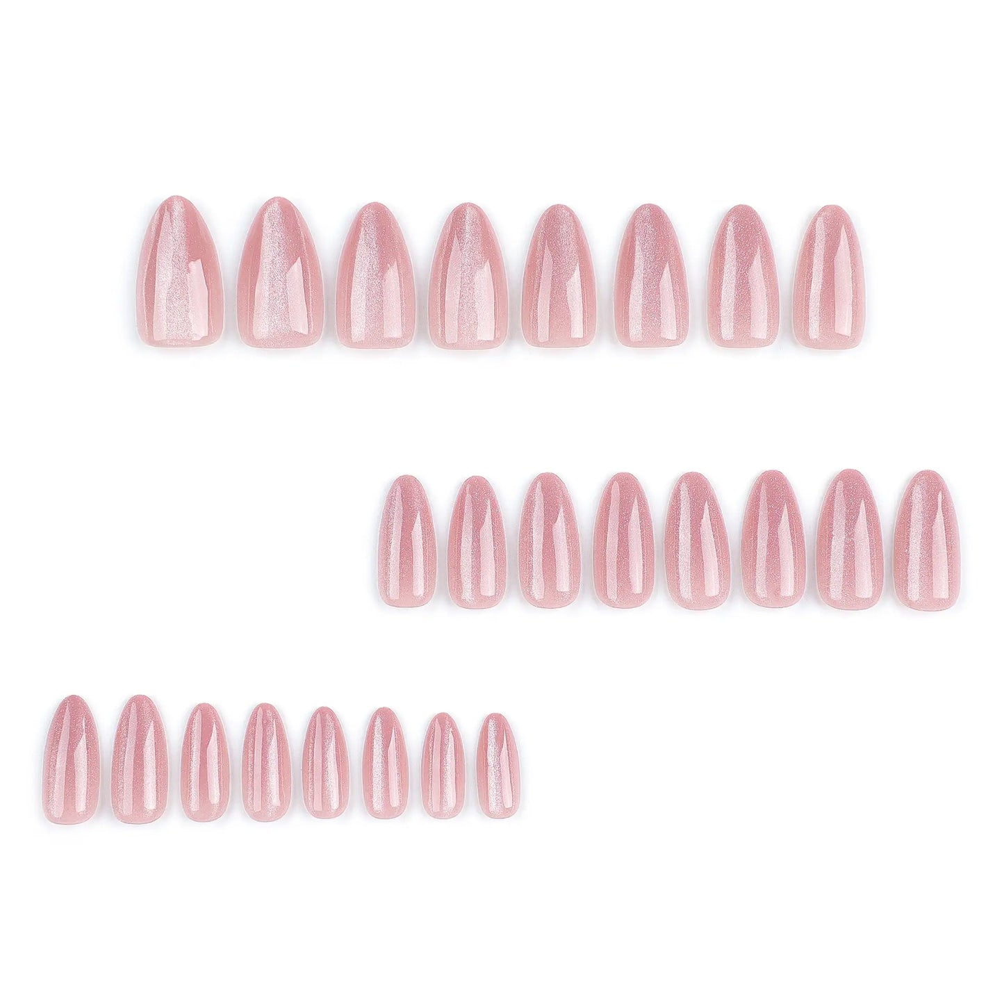Bright Pink Cat Eye Veloura Nails