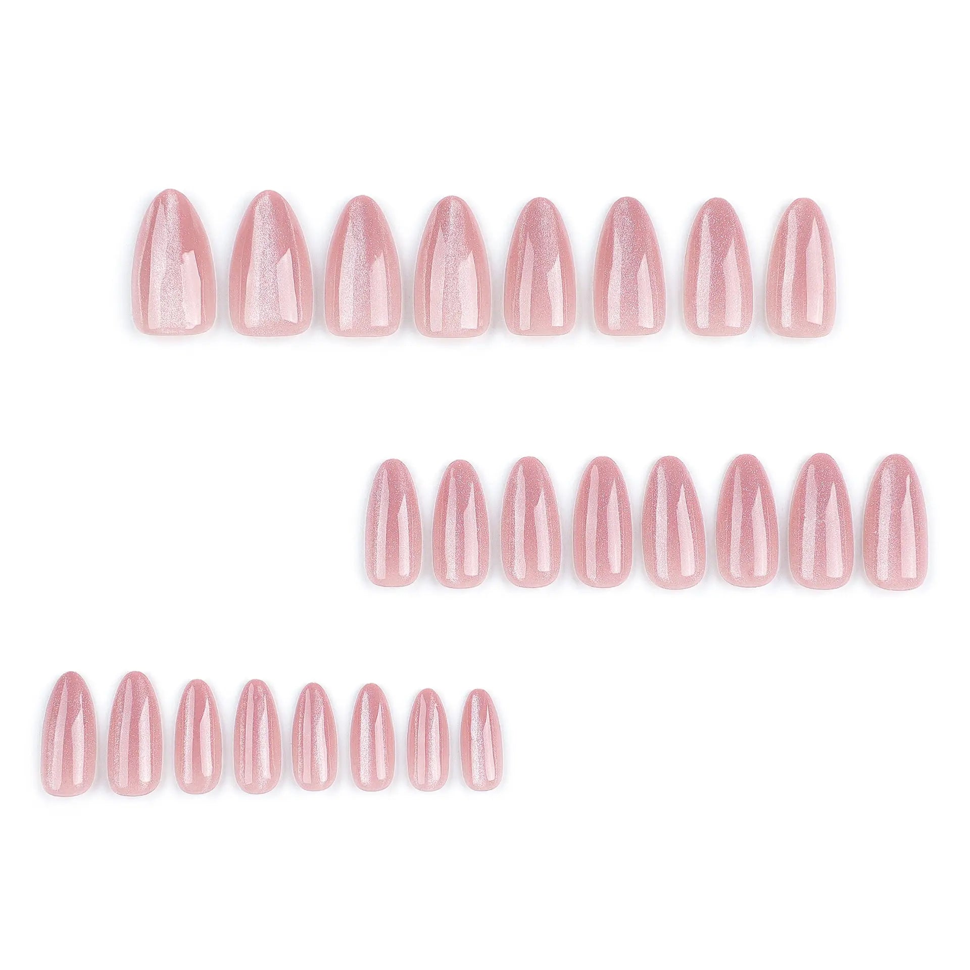 Bright Pink Cat Eye Veloura Nails