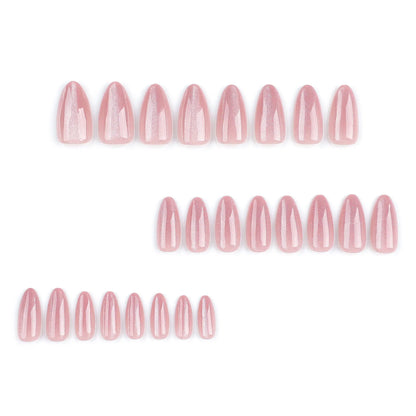 Bright Pink Cat Eye Veloura Nails